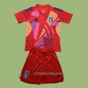 Maglia Italia Portiere Bambino 2024 2025 Rosso