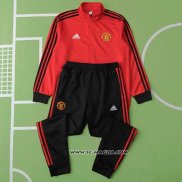 Tuta da Track Giacca Manchester United 2023 2024 Rosso