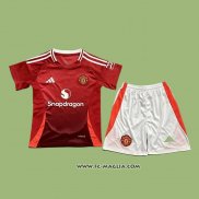 Prima Maglia Manchester United Bambino 2024 2025