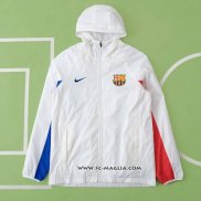 Giacca a Vento Barcellona 2023 2024 Bianco