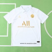 Maglia Polo Paris Saint-Germain Jordan 2023 2024 Bianco