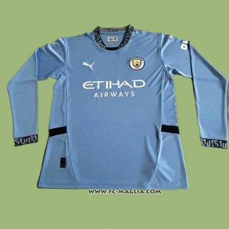 Prima Maglia Manchester City Manica Lunga 2024 2025