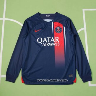 Prima Maglia Paris Saint-Germain Manica Lunga 2023 2024