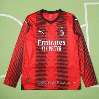 Prima Maglia Milan Manica Lunga 2023 2024