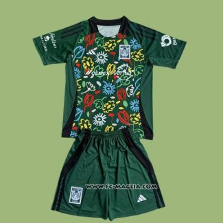 Maglia Tigres UANL Special Bambino 2024 2025 Verde Thailandia