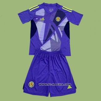 Maglia Scozia Portiere Bambino 2024 Blu