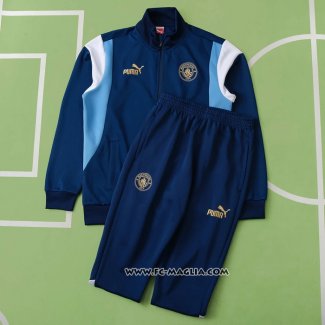 Tuta da Track Giacca Manchester City 2023 2024 Blu