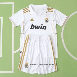 Prima Maglia Real Madrid Retro Bambino 2011-2012