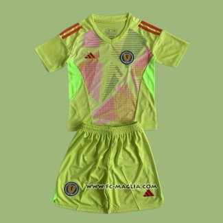 Maglia Scozia Portiere Bambino 2024 Verde