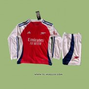 Prima Maglia Arsenal Bambino Manica Lunga 2024 2025